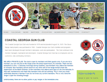 Tablet Screenshot of coastalgagunclub.com